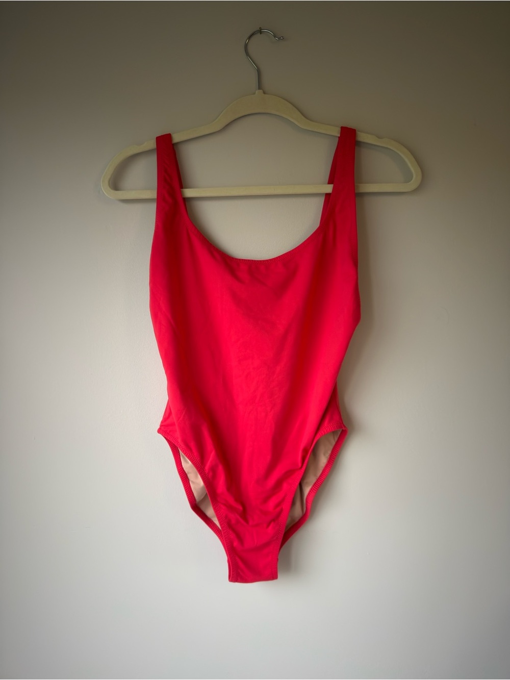 J. Crew Coral-Red One-Piece Swimsuit